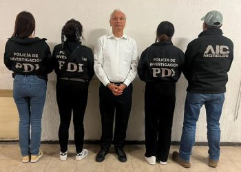 Víctor Rodríguez Padilla durante su audiencia judicial por violencia familiar y violencia vicaria en Morelos.