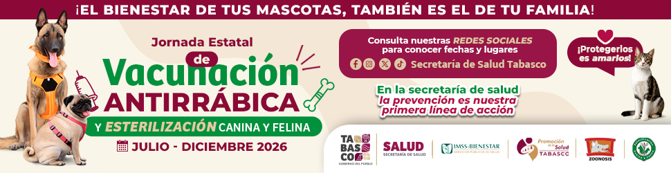 Vacunación Antirrábica Tabasco