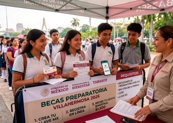 becas en villahermosa para estudiantes de preparatoria 2026