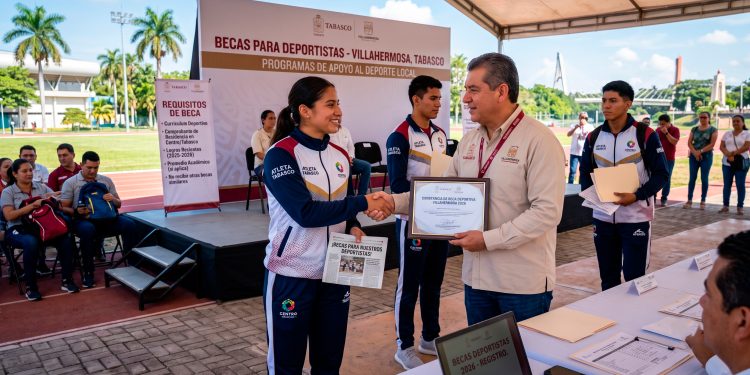 becas para deportistas en Villahermosa