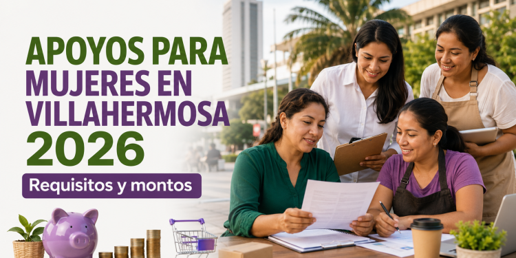 Mujeres consultan los requisitos de los apoyos disponibles en Villahermosa durante 2026
