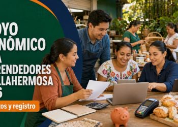 Emprendedores de Villahermosa reciben capacitación y apoyo económico para iniciar o fortalecer sus negocios durante 2026.