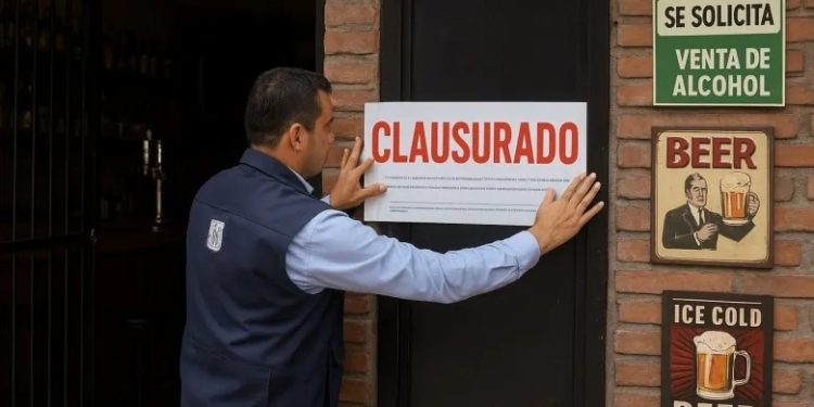 Personal de la Secretaría de Finanzas realiza inspecciones en comercios con venta de bebidas alcohólicas en Tabasco.