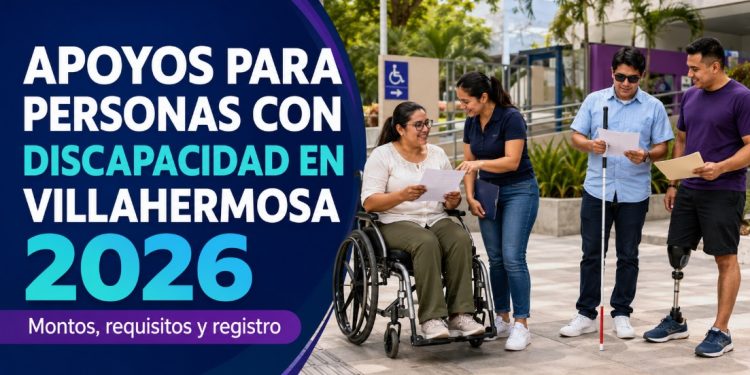 Persona con discapacidad consulta los requisitos para recibir apoyos económicos y ayudas funcionales en Villahermosa durante 2026