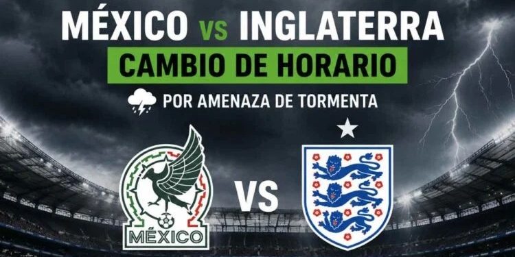 Jugadores de México e Inglaterra previo al partido de octavos de final del Mundial 2026.