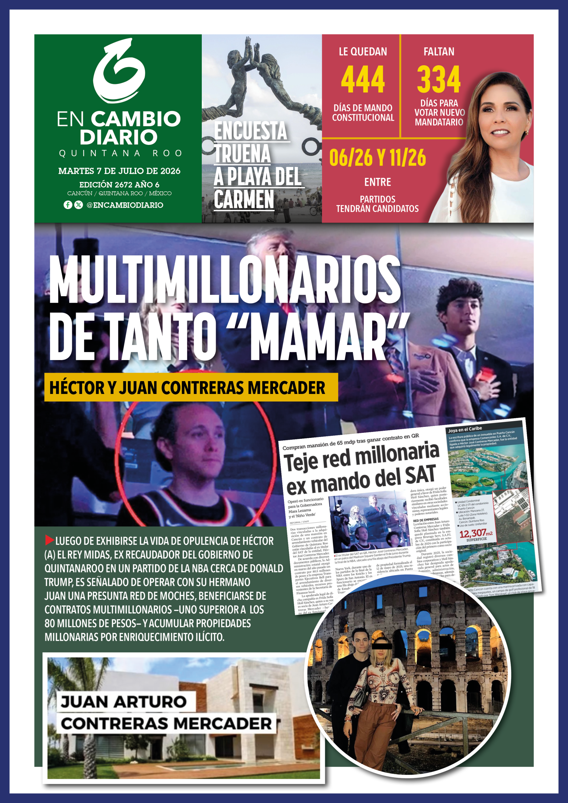 portada en cambio qroo 7 julio 2026 portada en cambio qroo 7 julio 2026
