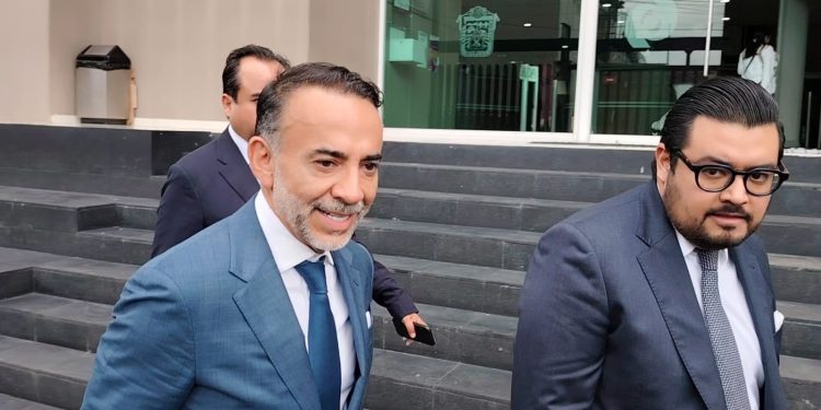 Fernando Flores Fernández, alcalde de Metepec, durante una audiencia judicial en el Estado de México.